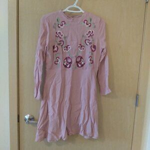 Nanette Lepore Pink Embroidered Floral Dress (10)